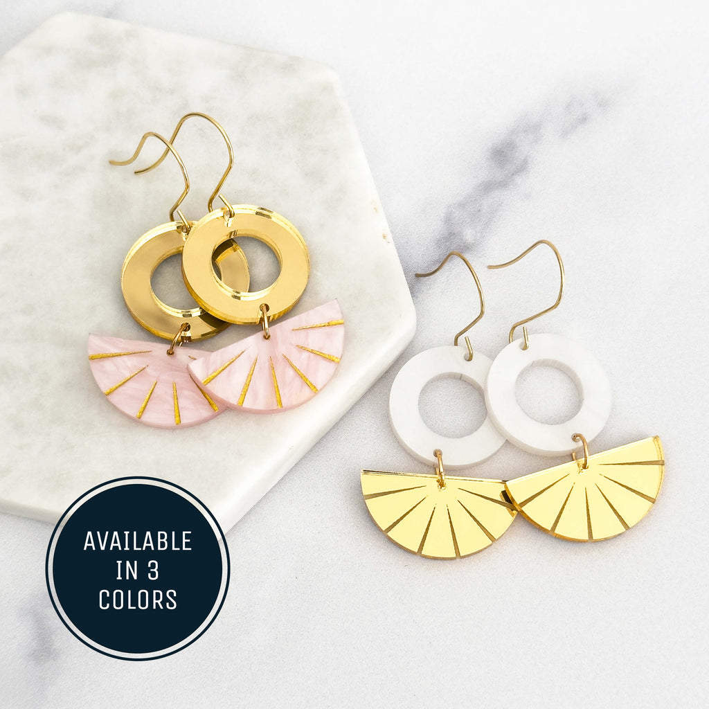 Sunshine Slice Dangle Earrings