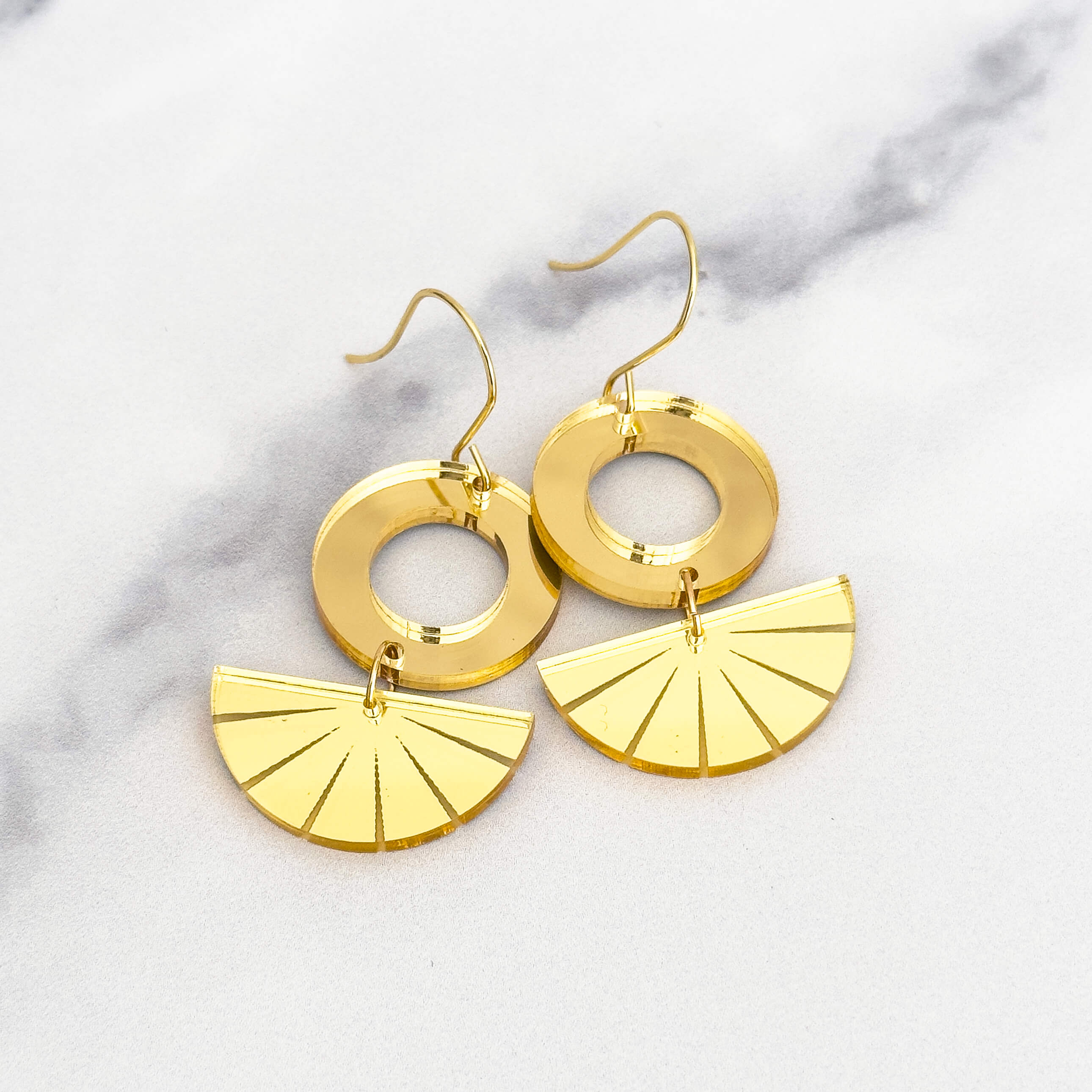 Sunshine Slice Dangle Earrings