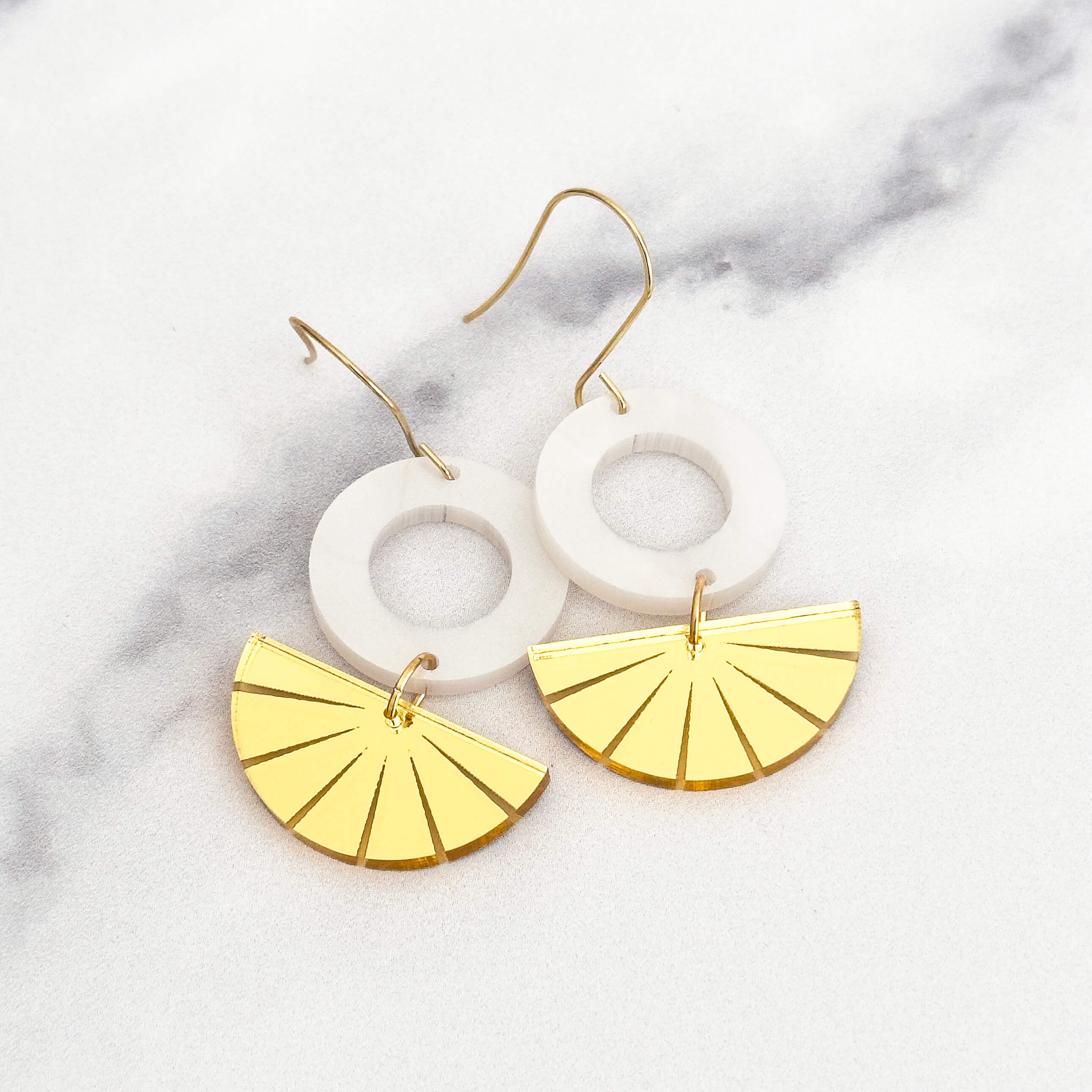 Sunshine Slice Dangle Earrings