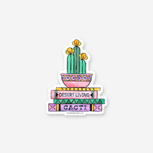 Book Stack Vinyl Sticker